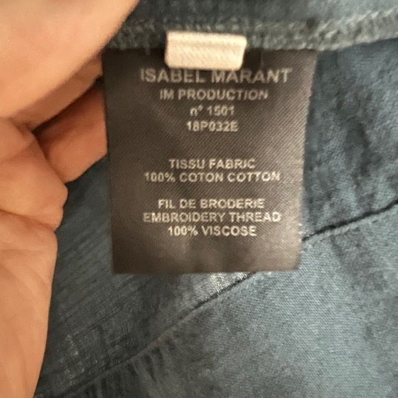 Isabel Marant- Bilcky Embroidered Top- blue-
US 2 (FR 34) - Picture 6 of 7